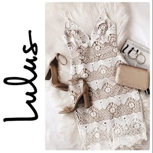 - Lulu’s Crochet Lace Dress